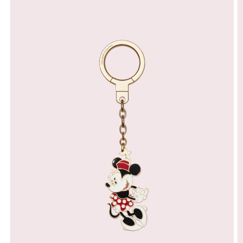 Kate spade Minnie Mouse jeweled key ring